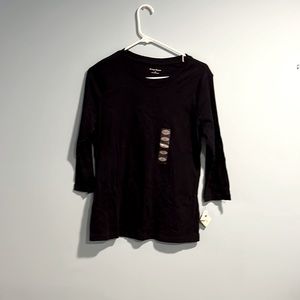 NWT Navy blue 3/4 long sleeved shirt